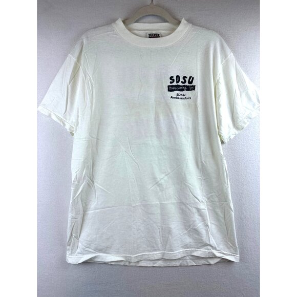 Vintage SDSU San Diego State T-Shirt Womens L 1995 Homecoming College Preppy Tee - Picture 4 of 8